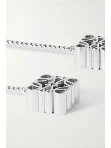 Loewe Anagram Sterling Silver Earrings | Thumbnail 4 Loewe Anagram Sterling Silver Earrings | Thumbnail 4