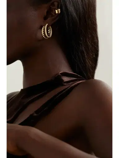 Anita Ko 18-karat Gold Hoop Earrings | Thumbnail 4 Anita Ko 18-karat Gold Hoop Earrings | Thumbnail 4