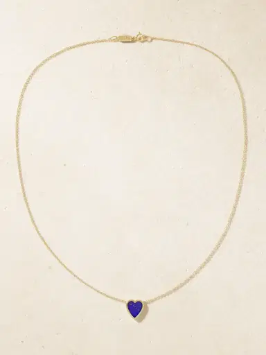 Jennifer Meyer Mini Heart 18-karat Gold Lapis Lazuli Necklace | Thumbnail 4 Jennifer Meyer Mini Heart 18-karat Gold Lapis Lazuli Necklace | Thumbnail 4