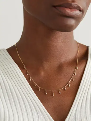 Suzanne Kalan 18-karat Gold Diamond Necklace | Thumbnail 2 Suzanne Kalan 18-karat Gold Diamond Necklace | Thumbnail 2