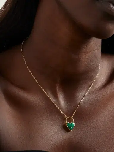 Yvonne Léon 18-karat Gold, Malachite And Diamond Necklace | Thumbnail 2 Yvonne Léon 18-karat Gold, Malachite And Diamond Necklace | Thumbnail 2