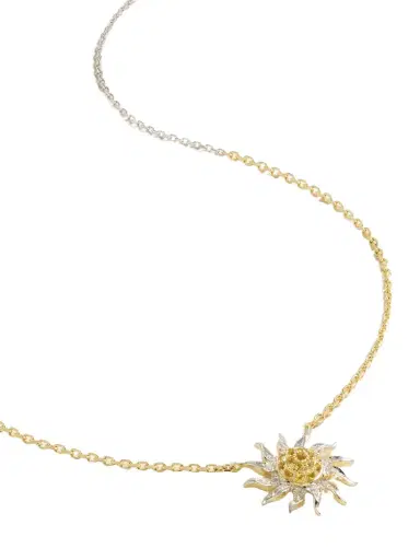 Yvonne Léon Soleil 18-karat White And Yellow Gold, Citrine And Diamond Necklace | Thumbnail 1 Yvonne Léon Soleil 18-karat White And Yellow Gold, Citrine And Diamond Necklace | Thumbnail 1