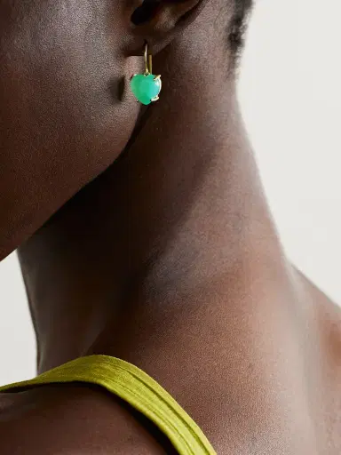 Irene Neuwirth Love 18-karat Gold Chrysoprase Earrings | Thumbnail 2 Irene Neuwirth Love 18-karat Gold Chrysoprase Earrings | Thumbnail 2