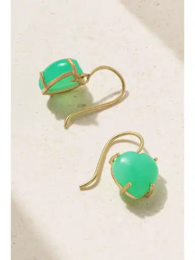 Irene Neuwirth Love 18-karat Gold Chrysoprase Earrings | Thumbnail 3 Irene Neuwirth Love 18-karat Gold Chrysoprase Earrings | Thumbnail 3