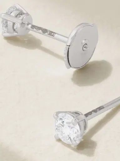 De Beers London Db Classic Platinum Diamond Earrings | Thumbnail 3 De Beers London Db Classic Platinum Diamond Earrings | Thumbnail 3