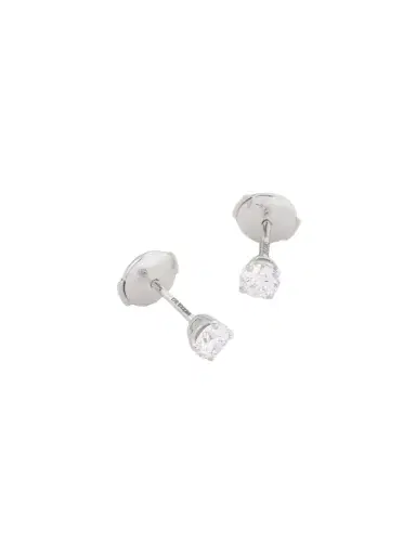 De Beers London Db Classic Platinum Diamond Earrings | Thumbnail 1 De Beers London Db Classic Platinum Diamond Earrings | Thumbnail 1