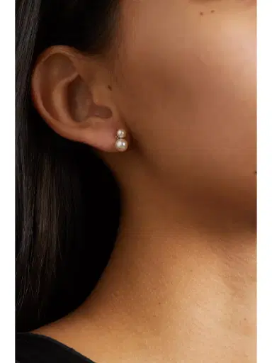 Mizuki 14-karat Gold Pearl Earrings | Thumbnail 2 Mizuki 14-karat Gold Pearl Earrings | Thumbnail 2