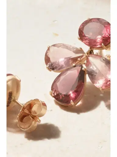 Irene Neuwirth Gemmy Gem 18-karat Rose Gold Tourmaline Earrings | Thumbnail 3 Irene Neuwirth Gemmy Gem 18-karat Rose Gold Tourmaline Earrings | Thumbnail 3