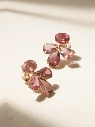 Irene Neuwirth Gemmy Gem 18-karat Rose Gold Tourmaline Earrings | Thumbnail 1 Irene Neuwirth Gemmy Gem 18-karat Rose Gold Tourmaline Earrings | Thumbnail 1