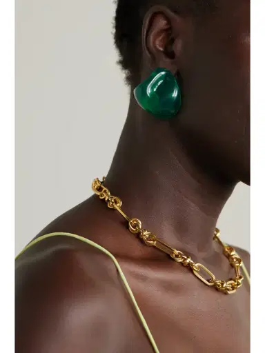 Completedworks + Net Sustain Resin And Recycled Gold Vermeil Earrings | Thumbnail 2 Completedworks + Net Sustain Resin And Recycled Gold Vermeil Earrings | Thumbnail 2