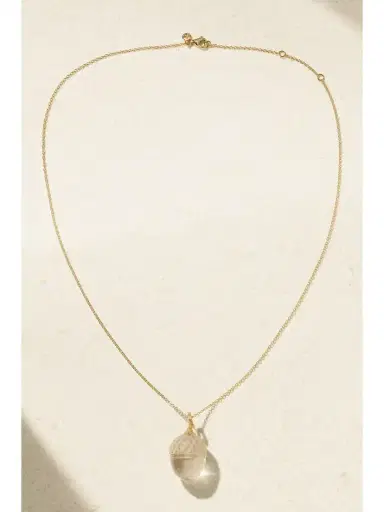 OLE LYNGGAARD COPENHAGEN Acorn 18-karat Gold Quartz Necklace | Thumbnail 4 OLE LYNGGAARD COPENHAGEN Acorn 18-karat Gold Quartz Necklace | Thumbnail 4