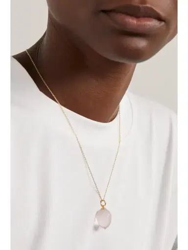 OLE LYNGGAARD COPENHAGEN Acorn 18-karat Gold Rose Quartz Necklace | Thumbnail 2 OLE LYNGGAARD COPENHAGEN Acorn 18-karat Gold Rose Quartz Necklace | Thumbnail 2