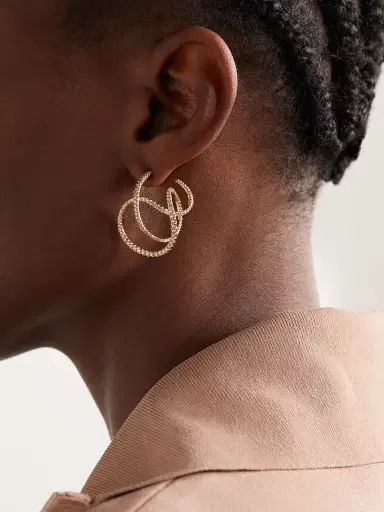 OLE LYNGGAARD COPENHAGEN Twisted Love 18-karat Gold Diamond Earrings | Thumbnail 2 OLE LYNGGAARD COPENHAGEN Twisted Love 18-karat Gold Diamond Earrings | Thumbnail 2