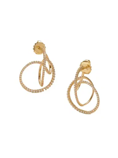 OLE LYNGGAARD COPENHAGEN Twisted Love 18-karat Gold Diamond Earrings | Thumbnail 1 OLE LYNGGAARD COPENHAGEN Twisted Love 18-karat Gold Diamond Earrings | Thumbnail 1