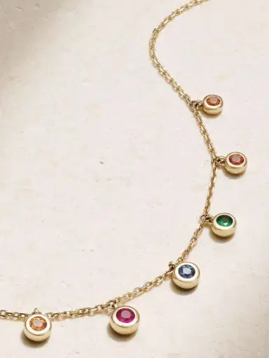 Roxanne First 14-karat Gold Sapphire Necklace | Thumbnail 4 Roxanne First 14-karat Gold Sapphire Necklace | Thumbnail 4