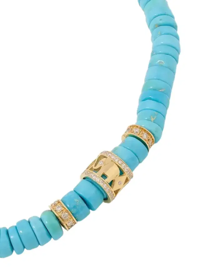 Lucky Icon 14-karat Gold, Turquoise And Diamond Necklace Lucky Icon 14-karat Gold, Turquoise And Diamond Necklace