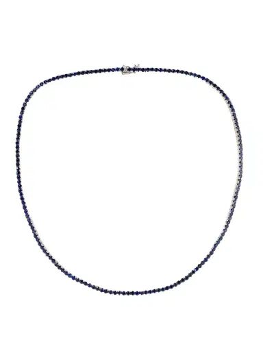 Roxanne First 14-karat White Gold Sapphire Tennis Necklace | Thumbnail 1 Roxanne First 14-karat White Gold Sapphire Tennis Necklace | Thumbnail 1