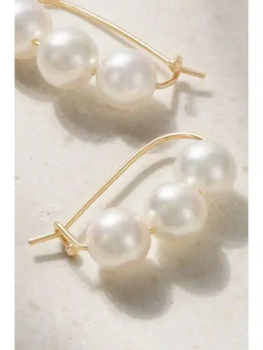 Mizuki 14-karat Gold Pearl Earrings | Thumbnail 3 Mizuki 14-karat Gold Pearl Earrings | Thumbnail 3