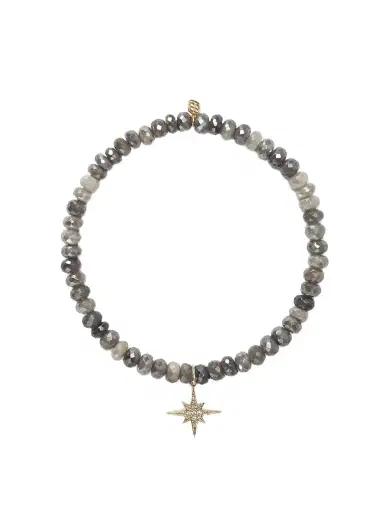 Sydney Evan Small Starburst 14-karat Gold, Silverite And Diamond Bracelet | Thumbnail 1 Sydney Evan Small Starburst 14-karat Gold, Silverite And Diamond Bracelet | Thumbnail 1