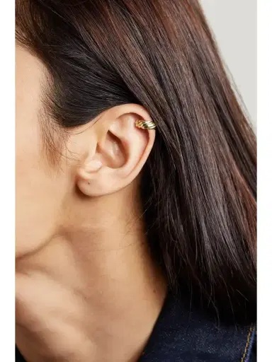 Loren Stewart + Net Sustain Lanyard 14-karat Recycled Gold Ear Cuff | Thumbnail 2 Loren Stewart + Net Sustain Lanyard 14-karat Recycled Gold Ear Cuff | Thumbnail 2