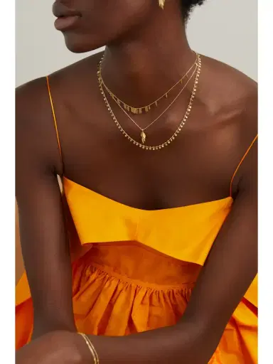 Sia Taylor Falling Leaf 18-karat Gold Necklace | Thumbnail 5 Sia Taylor Falling Leaf 18-karat Gold Necklace | Thumbnail 5
