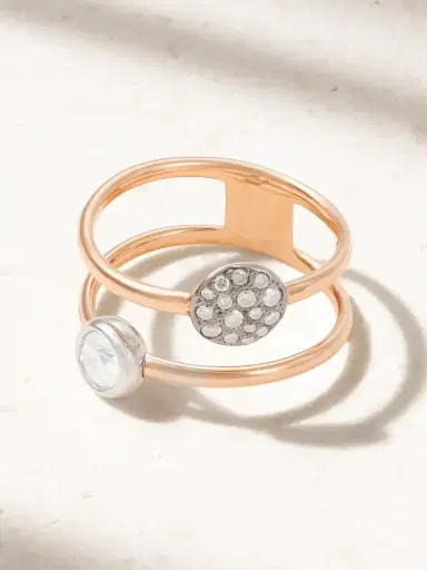 Pomellato 18-karat Rose And White Gold Diamond Ring | Thumbnail 1 Pomellato 18-karat Rose And White Gold Diamond Ring | Thumbnail 1