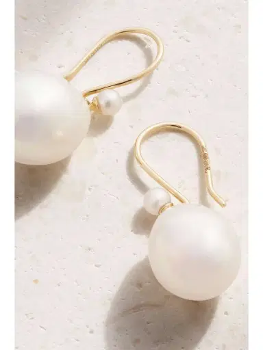 Mizuki 14-karat Gold Pearl Earrings | Thumbnail 3 Mizuki 14-karat Gold Pearl Earrings | Thumbnail 3