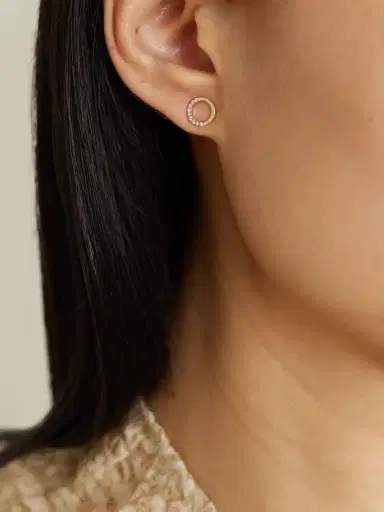 Melissa Joy Manning 14-karat Recycled Gold Diamond Earrings | Thumbnail 2 Melissa Joy Manning 14-karat Recycled Gold Diamond Earrings | Thumbnail 2