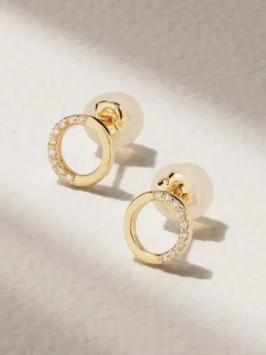 Melissa Joy Manning 14-karat Recycled Gold Diamond Earrings | Thumbnail 1 Melissa Joy Manning 14-karat Recycled Gold Diamond Earrings | Thumbnail 1