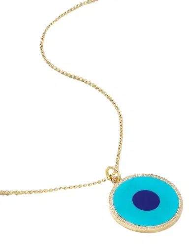 Jennifer Meyer Large Evil Eye 18-karat Gold Multi-stone Necklace | Thumbnail 1 Jennifer Meyer Large Evil Eye 18-karat Gold Multi-stone Necklace | Thumbnail 1