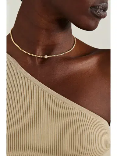 Jennifer Meyer 18-karat Gold Diamond Necklace | Thumbnail 2 Jennifer Meyer 18-karat Gold Diamond Necklace | Thumbnail 2