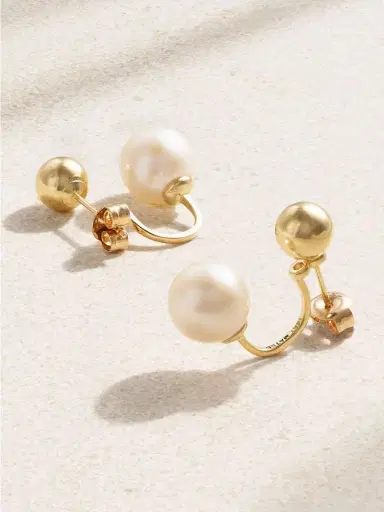 Mateo 14-karat Gold Pearl Earrings | Thumbnail 5 Mateo 14-karat Gold Pearl Earrings | Thumbnail 5