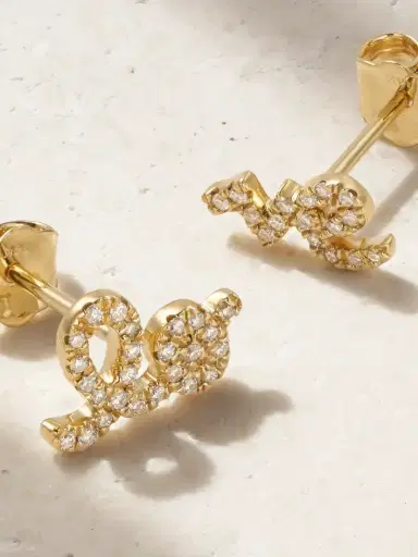 Sydney Evan Love 14-karat Gold Diamond Earrings | Thumbnail 3 Sydney Evan Love 14-karat Gold Diamond Earrings | Thumbnail 3