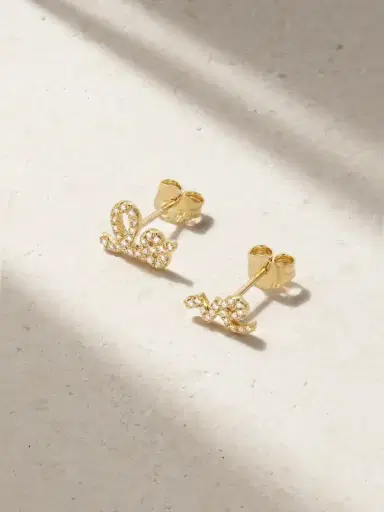Sydney Evan Love 14-karat Gold Diamond Earrings | Thumbnail 1 Sydney Evan Love 14-karat Gold Diamond Earrings | Thumbnail 1