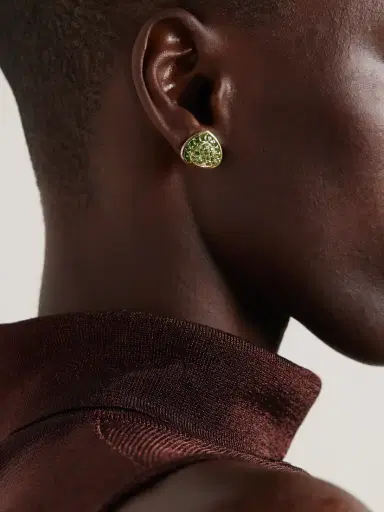 Marina B Dora 18-karat Gold, Tsavorite And Diamond Earrings | Thumbnail 2 Marina B Dora 18-karat Gold, Tsavorite And Diamond Earrings | Thumbnail 2