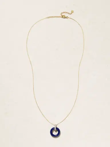 Mateo Donut 14-karat Gold, Lapis Lazuli And Diamond Necklace | Thumbnail 4 Mateo Donut 14-karat Gold, Lapis Lazuli And Diamond Necklace | Thumbnail 4
