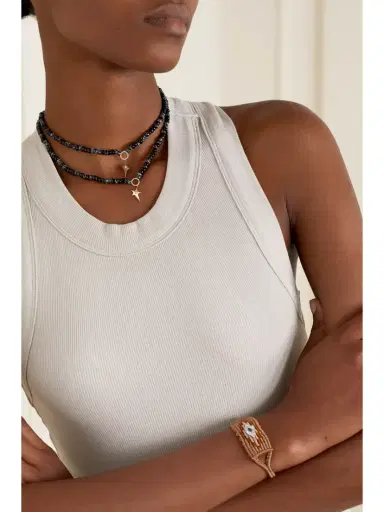 Diane Kordas 14-karat Rose Gold, Bead And Diamond Necklace | Thumbnail 5 Diane Kordas 14-karat Rose Gold, Bead And Diamond Necklace | Thumbnail 5