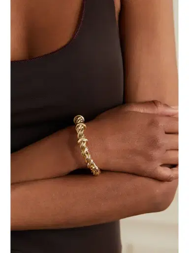 Lauren Rubinski Medium 14-karat Gold Bracelet | Thumbnail 2 Lauren Rubinski Medium 14-karat Gold Bracelet | Thumbnail 2