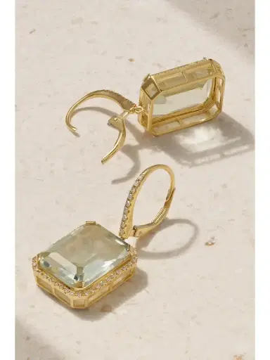 SHAY Portrait 18-karat Gold, Amethyst And Diamond Earrings | Thumbnail 3 SHAY Portrait 18-karat Gold, Amethyst And Diamond Earrings | Thumbnail 3