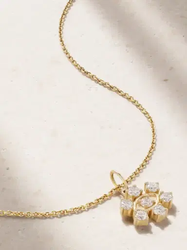 Sydney Evan Small Eye 14-karat Gold Diamond Necklace | Thumbnail 1 Sydney Evan Small Eye 14-karat Gold Diamond Necklace | Thumbnail 1