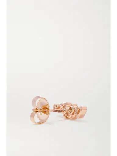 Suzanne Kalan 18-karat Rose Gold Diamond Earrings | Thumbnail 4 Suzanne Kalan 18-karat Rose Gold Diamond Earrings | Thumbnail 4