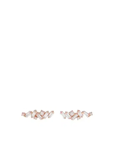 Suzanne Kalan 18-karat Rose Gold Diamond Earrings | Thumbnail 1 Suzanne Kalan 18-karat Rose Gold Diamond Earrings | Thumbnail 1
