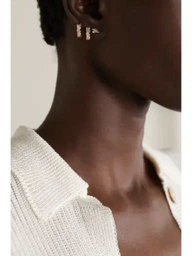 Suzanne Kalan 18-karat Rose Gold Diamond Earrings | Thumbnail 2 Suzanne Kalan 18-karat Rose Gold Diamond Earrings | Thumbnail 2