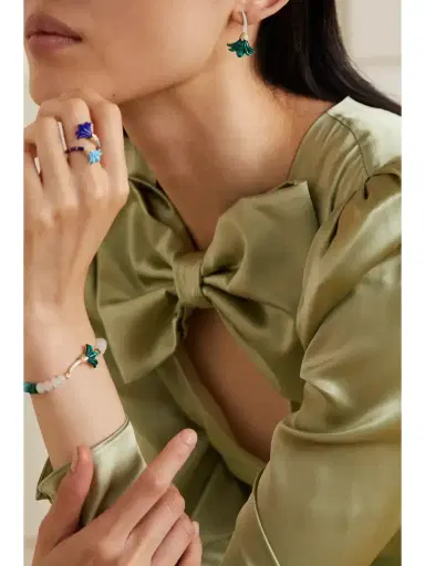 L’Atelier Nawbar Big Flower 18-karat Gold Multi-stone Earrings | Thumbnail 4 L’Atelier Nawbar Big Flower 18-karat Gold Multi-stone Earrings | Thumbnail 4