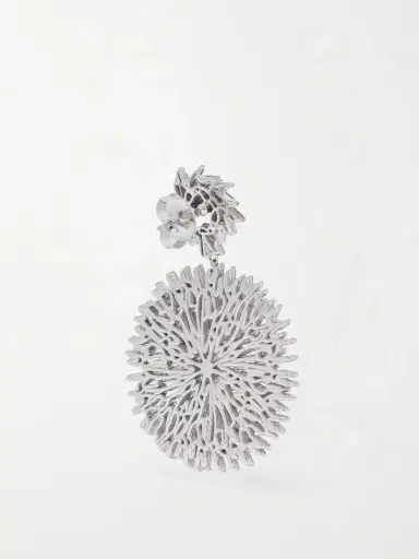 Suzanne Kalan 18-karat White Gold Diamond Earrings | Thumbnail 3 Suzanne Kalan 18-karat White Gold Diamond Earrings | Thumbnail 3
