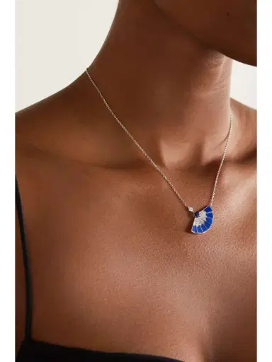 Garrard Fanfare Symphony 18-karat White Gold Multi-stone Necklace | Thumbnail 2 Garrard Fanfare Symphony 18-karat White Gold Multi-stone Necklace | Thumbnail 2