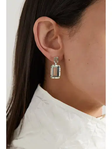 Mateo 14-karat Gold, Amethyst And Diamond Earrings | Thumbnail 2 Mateo 14-karat Gold, Amethyst And Diamond Earrings | Thumbnail 2