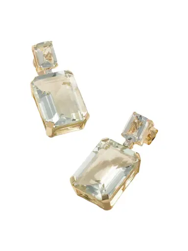 Mateo 14-karat Gold, Amethyst And Diamond Earrings | Thumbnail 1 Mateo 14-karat Gold, Amethyst And Diamond Earrings | Thumbnail 1
