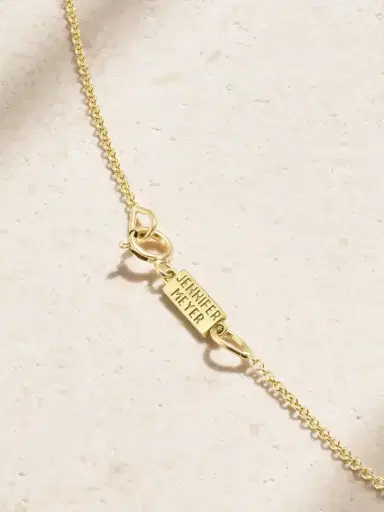 Jennifer Meyer Evil Eye Mini 18-karat Gold Diamond And Turquoise Necklace | Thumbnail 3 Jennifer Meyer Evil Eye Mini 18-karat Gold Diamond And Turquoise Necklace | Thumbnail 3