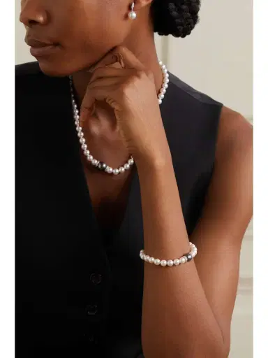 Mikimoto 18-karat White Gold, Pearl And Diamond Bracelet | Thumbnail 5 Mikimoto 18-karat White Gold, Pearl And Diamond Bracelet | Thumbnail 5